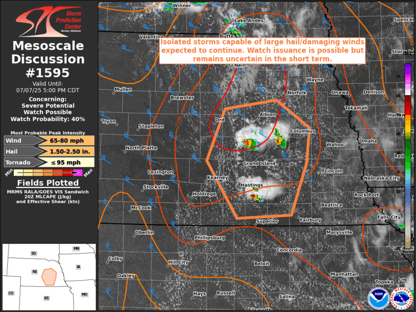 Mesoscale Discussion 1595