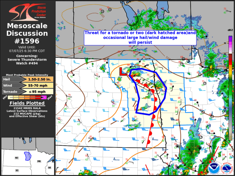 Mesoscale Discussion 1596
