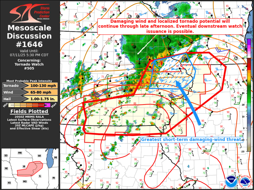 Mesoscale Discussion 1646