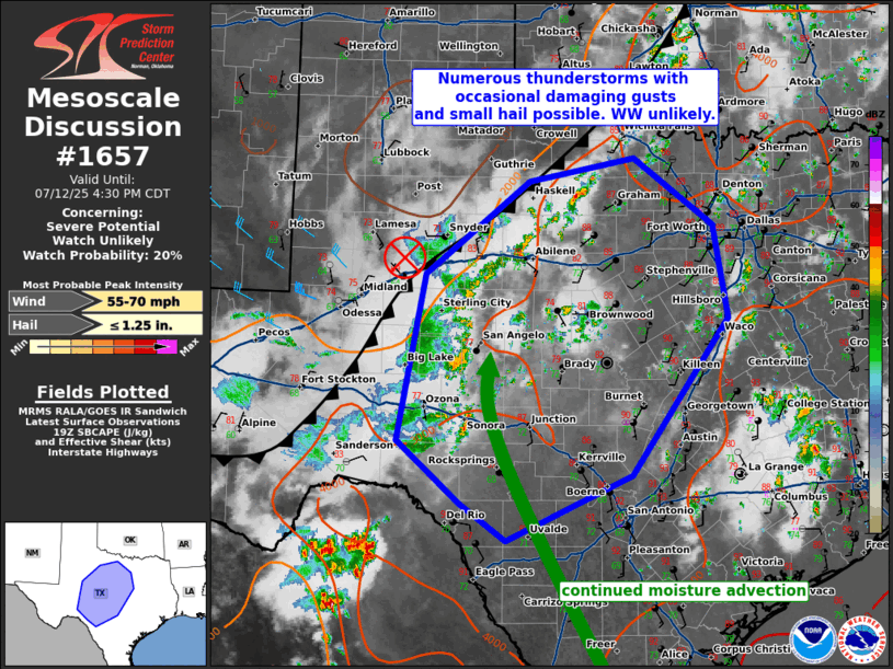 Mesoscale Discussion 1657