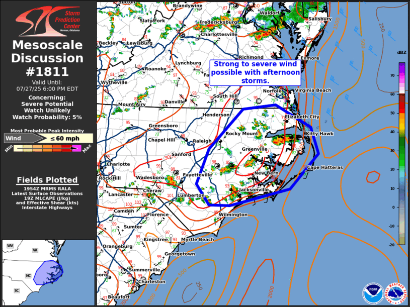 Mesoscale Discussion 1811
