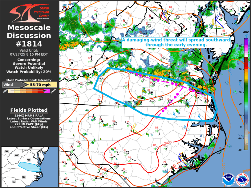 Mesoscale Discussion 1814