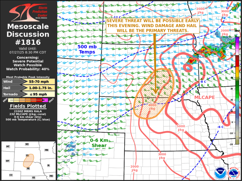 Mesoscale Discussion 1816