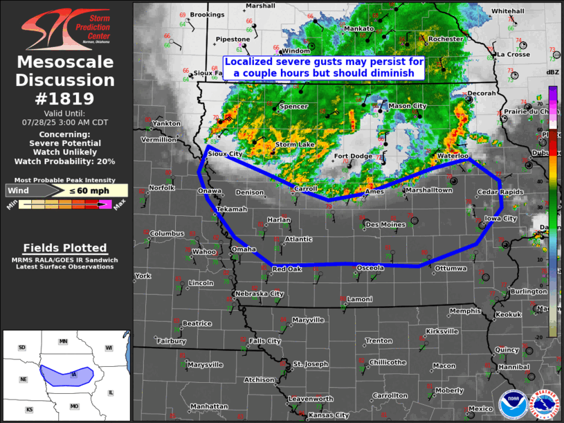 Mesoscale Discussion 1819