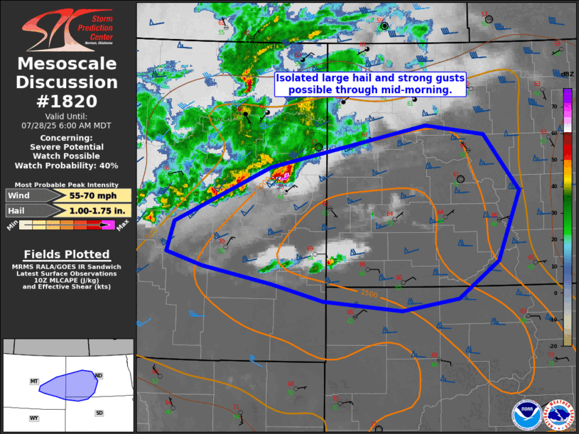 Mesoscale Discussion 1820