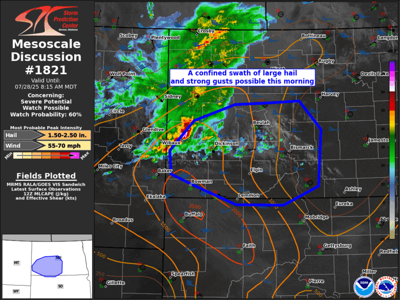 Mesoscale Discussion 1821
