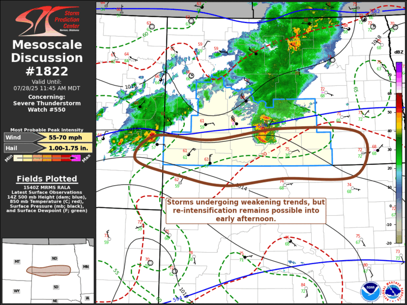 Mesoscale Discussion 1822