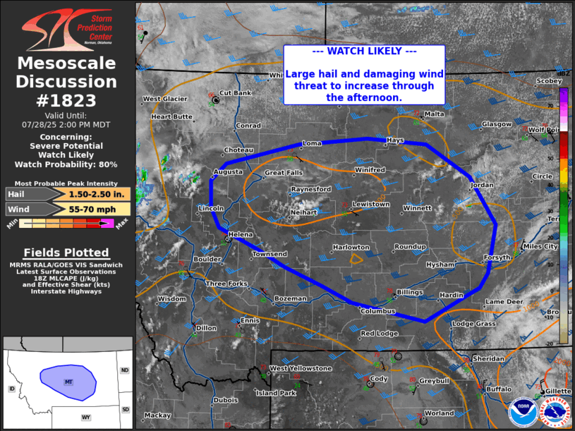 Mesoscale Discussion 1823