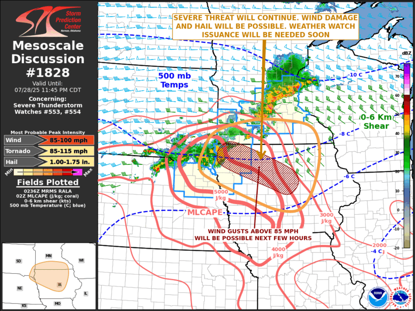 Mesoscale Discussion 1828