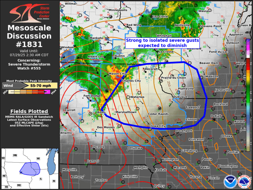 Mesoscale Discussion 1831