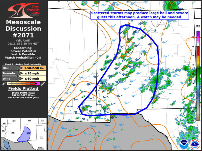 Mesoscale Discussion 2071