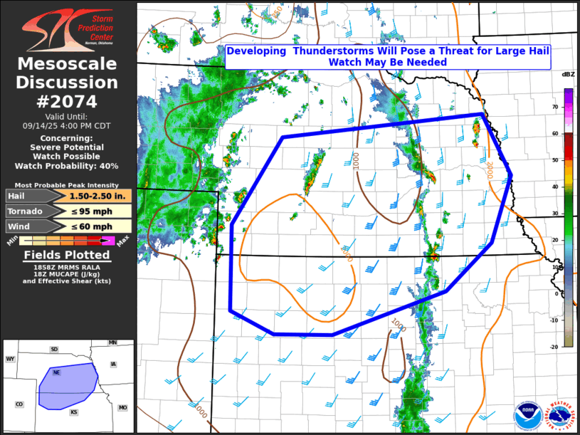 Mesoscale Discussion 2074