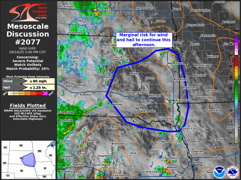 Mesoscale Discussion 2077