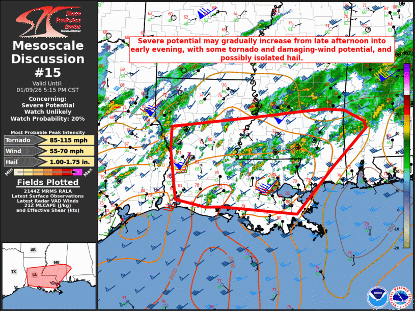 Mesoscale Discussion 15