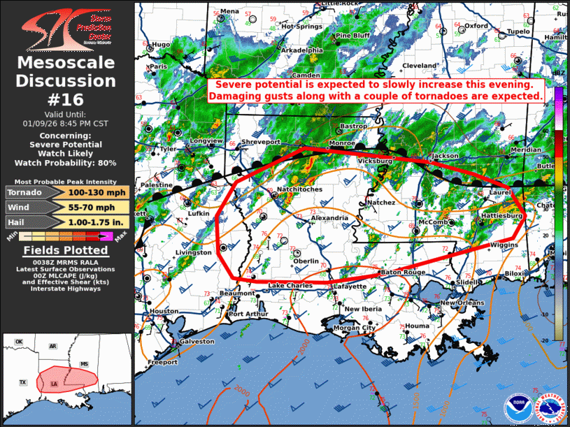 Mesoscale Discussion 16
