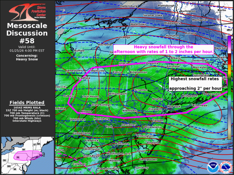 Mesoscale Discussion 58
