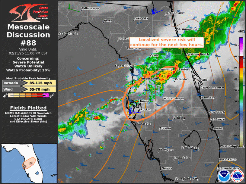 Mesoscale Discussion 88