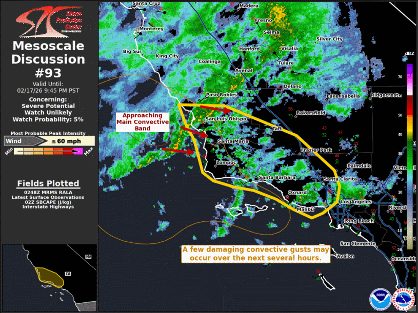 Mesoscale Discussion 93