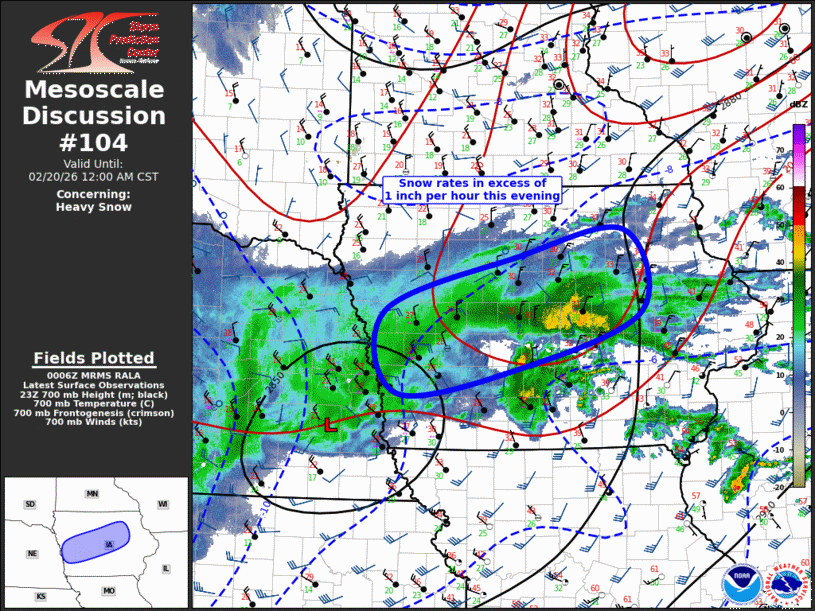 Mesoscale Discussion 104