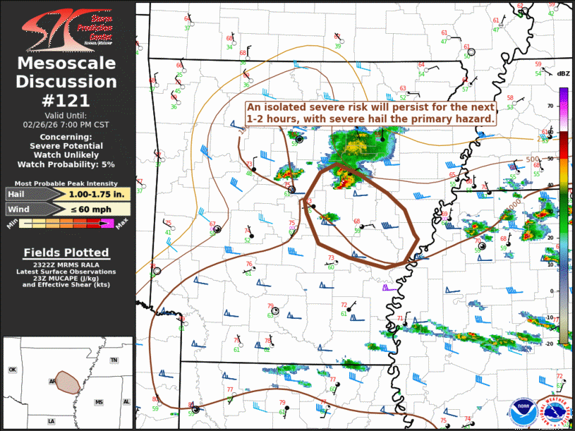 Mesoscale Discussion 121